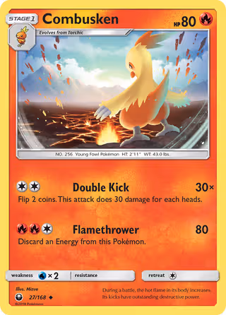 Combusken 27/168 Pokemon card