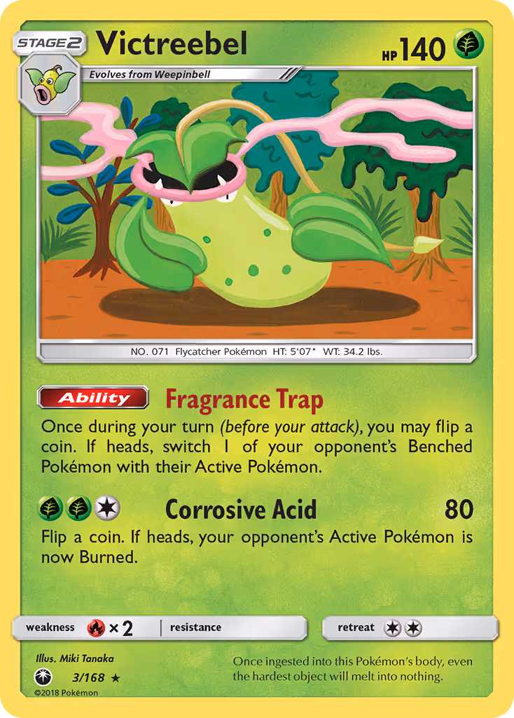 Victreebel 3/168 Pokemon card