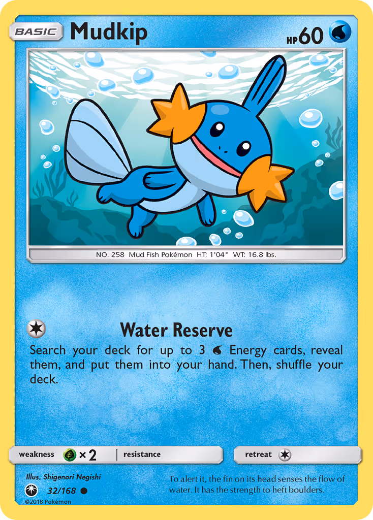 Mudkip 32/168 Pokemon card