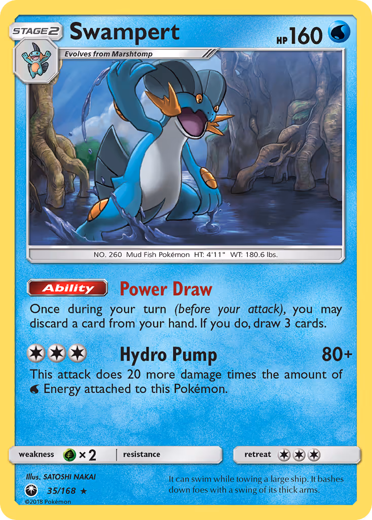 Swampert 35/168 Pokemon card