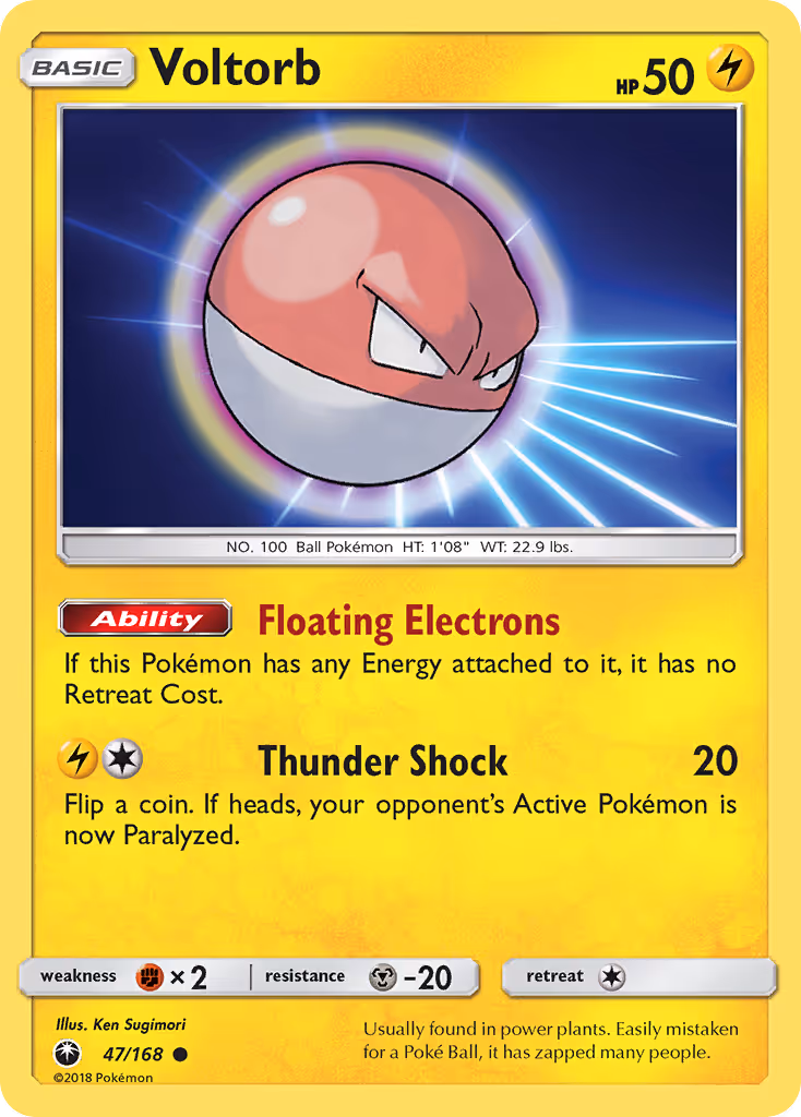 Voltorb 47/168 Pokemon card