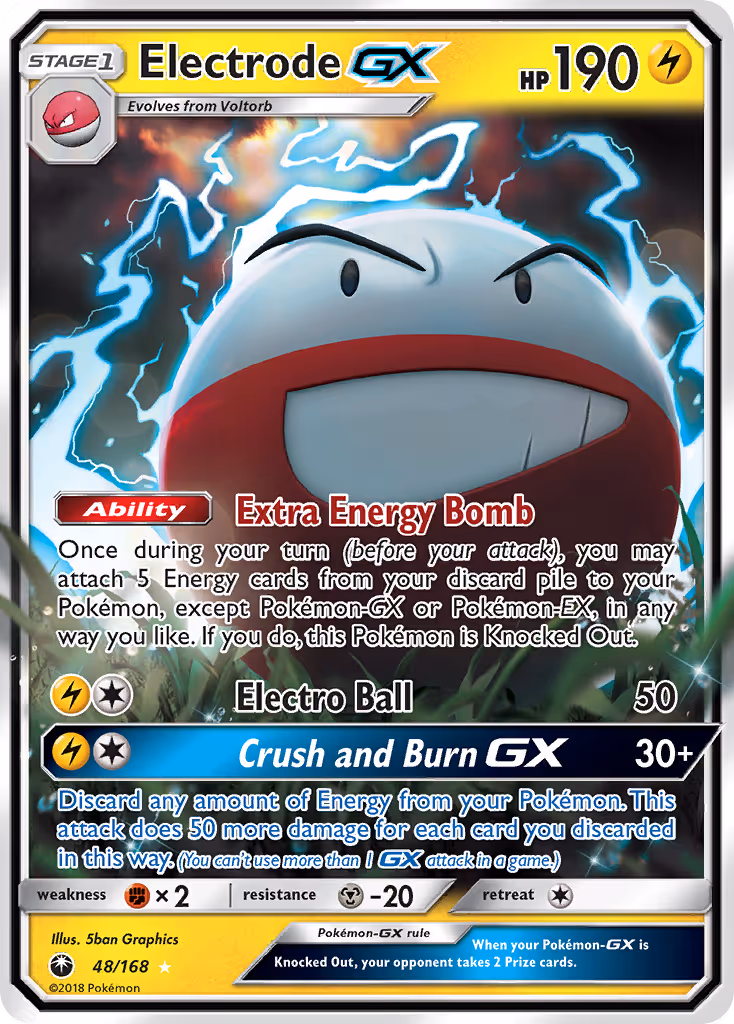 Electrode GX 48/168 Pokemon card
