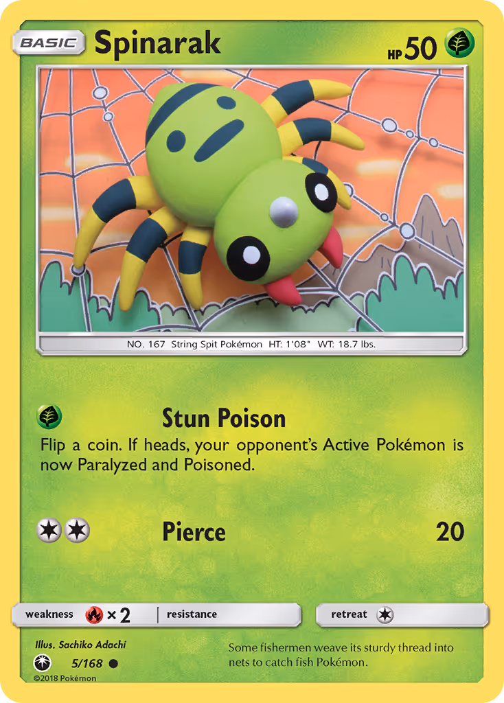 Spinarak 5/168 Pokemon card