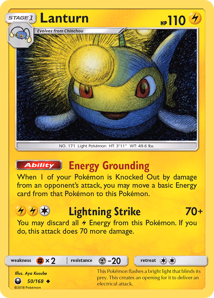 Lanturn 50/168 Pokemon card
