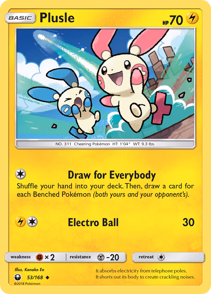 Plusle 53/168 Pokemon card