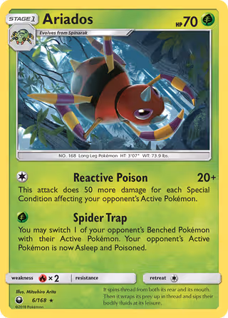 Ariados 6/168 Pokemon card