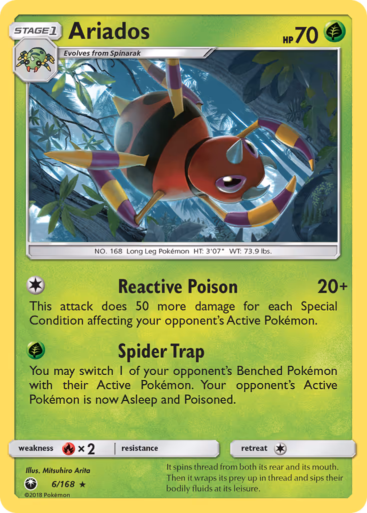 Ariados 6/168 Pokemon card