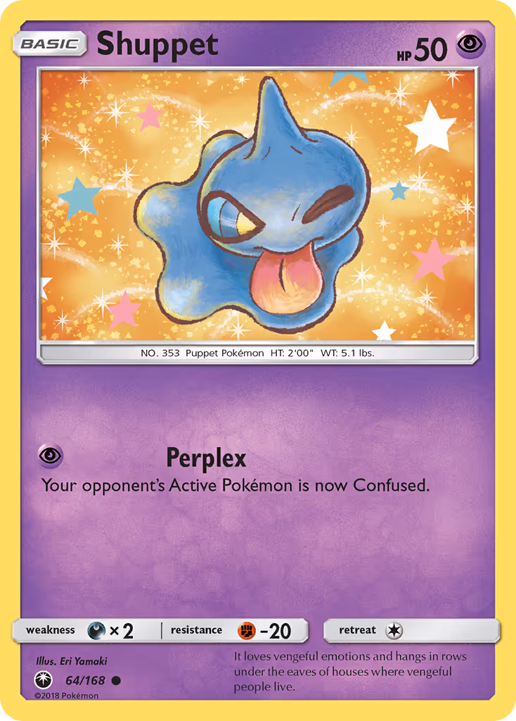 Shuppet 64/168 Pokemon card