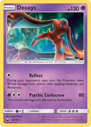 Deoxys 68/168 Pokemon card