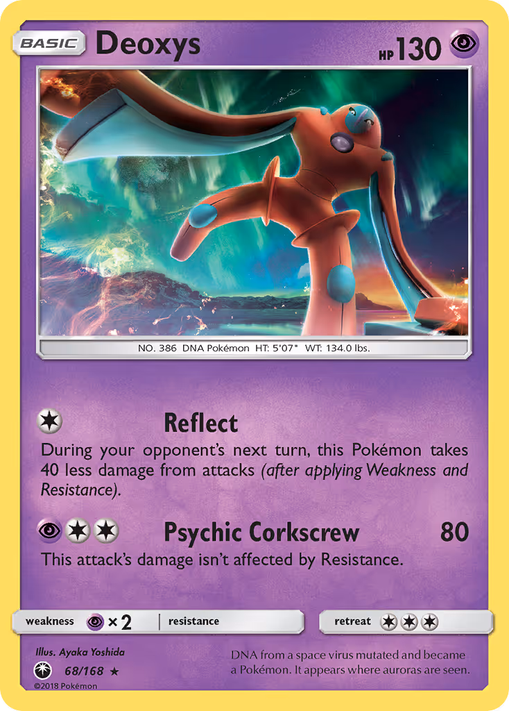 Deoxys 68/168 Pokemon card