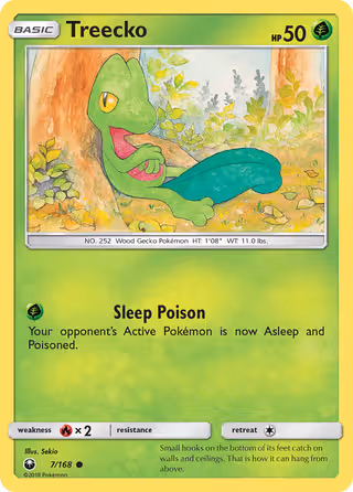 Treecko 7/168 Pokemon card