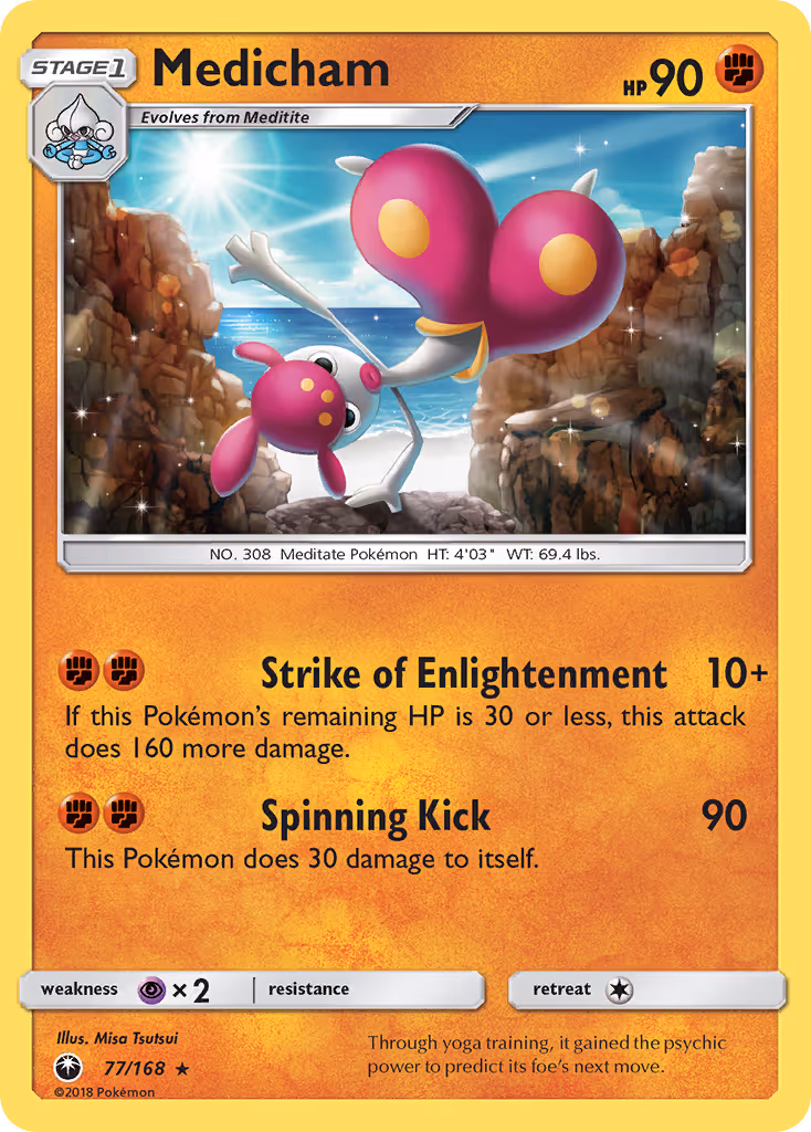 Medicham 77/168 Pokemon card