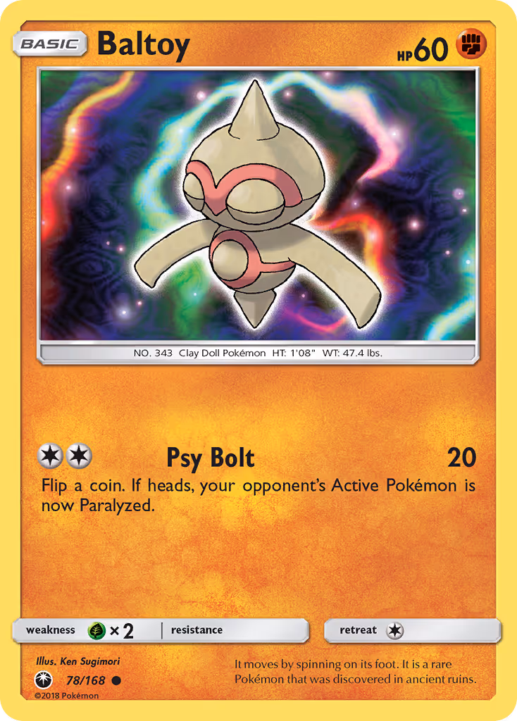 Baltoy 78/168 Pokemon card