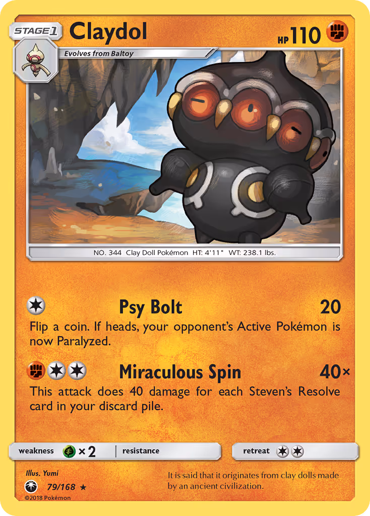 Claydol 79/168 Pokemon card