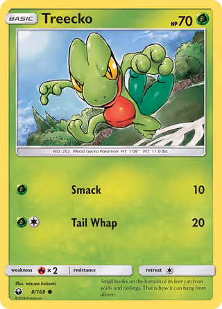 Treecko 8/168 Pokemon card