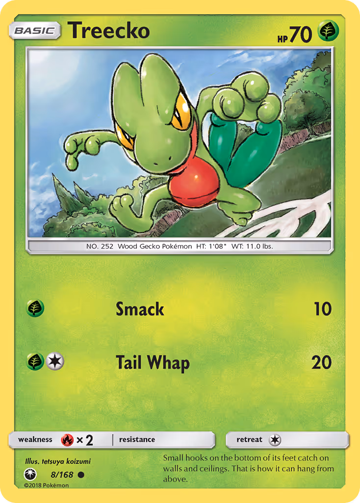 Treecko 8/168 Pokemon card