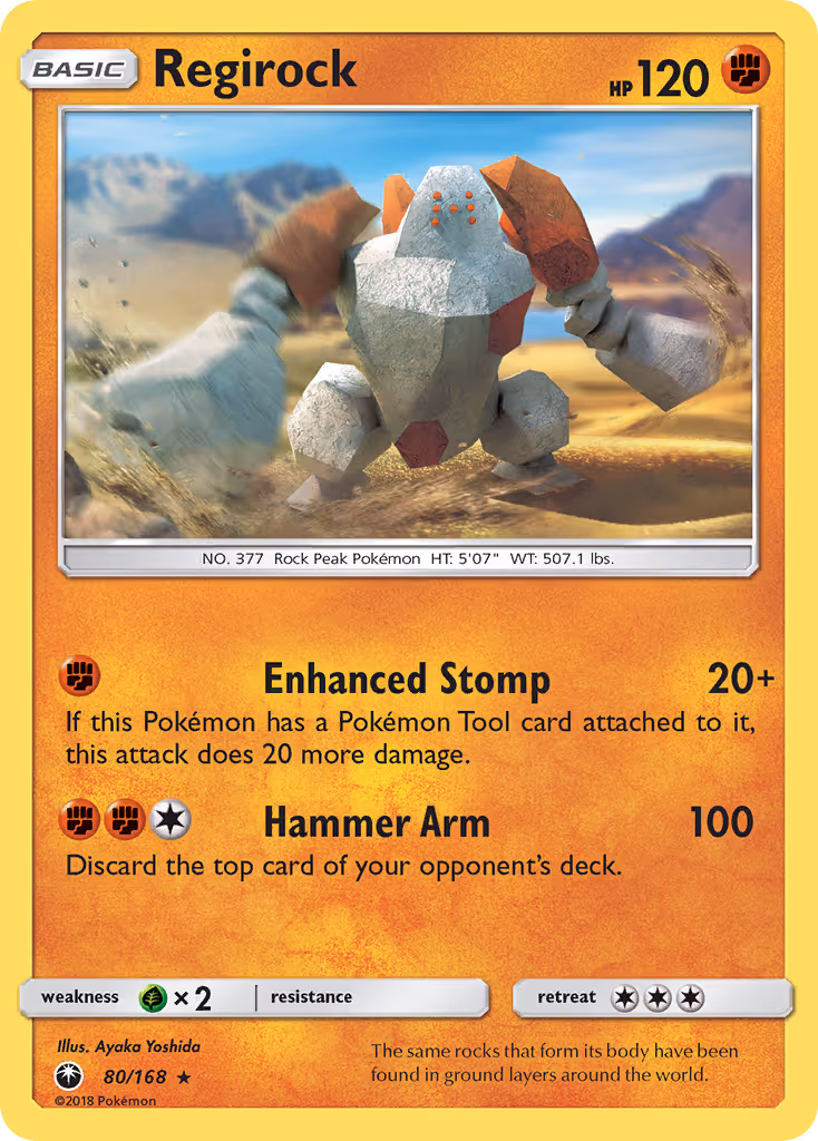 Regirock 80/168 Pokemon card