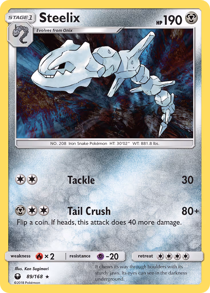 Steelix 89/168 Pokemon card