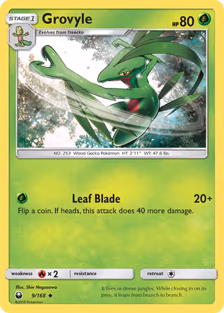 Grovyle 9/168 Pokemon card