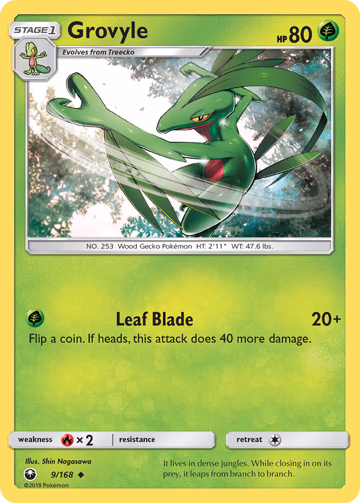 Grovyle 9/168 Pokemon card