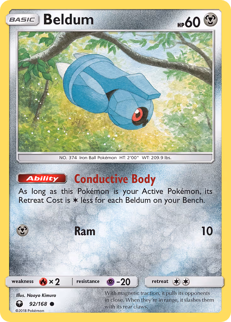 Beldum 92/168 Pokemon card
