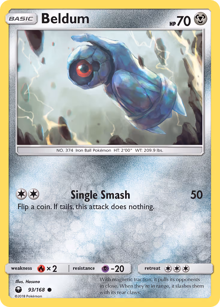 Beldum 93/168 Pokemon card