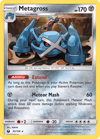 Metagross 95/168 Pokemon card