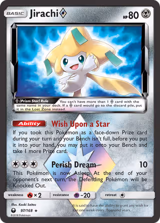 Jirachi ◇ 97/168 Pokemon card