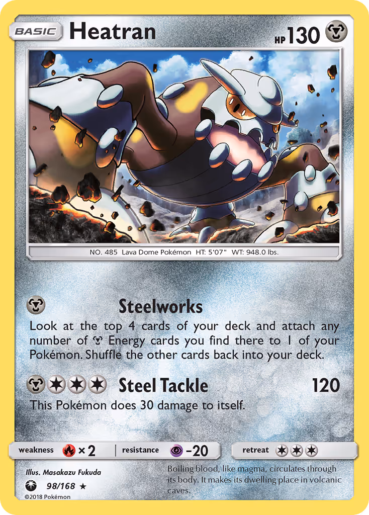 Heatran 98/168 Pokemon card