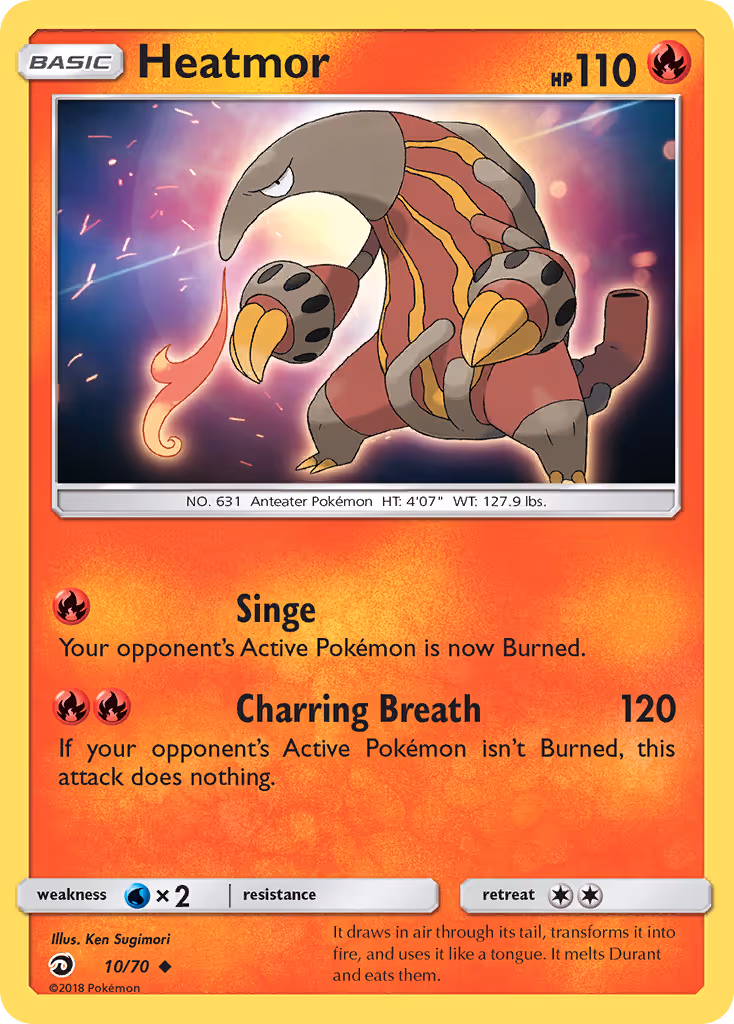 Heatmor 10/70 Pokemon card