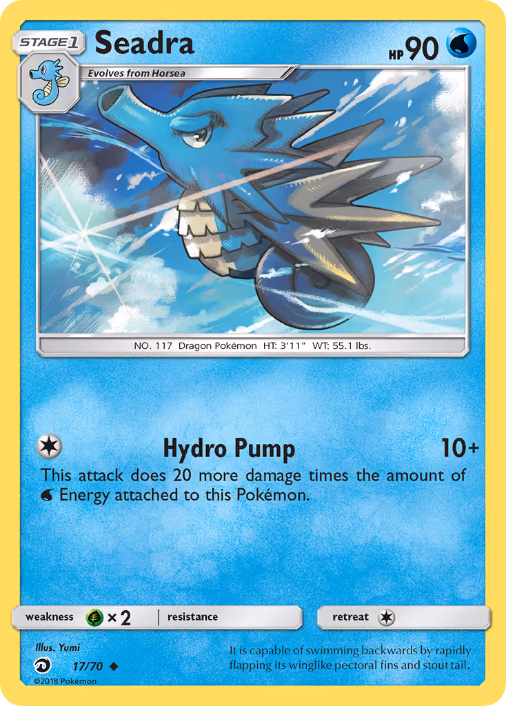 Seadra 17/70 Pokemon card