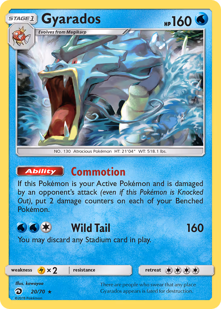 Gyarados 20/70 Pokemon card