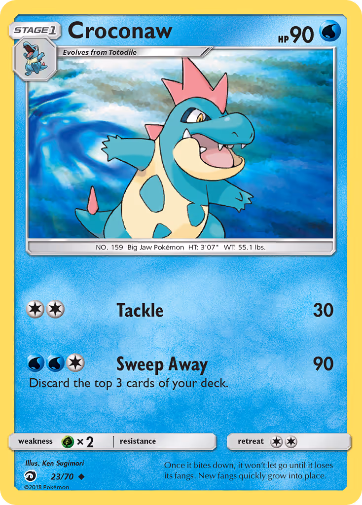 Croconaw 23/70 Pokemon card