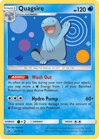 Quagsire 26/70 Pokemon card