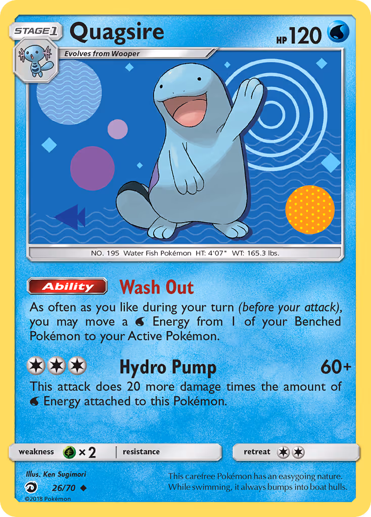Quagsire 26/70 Pokemon card