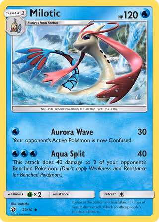 Milotic 29/70 Pokemon card