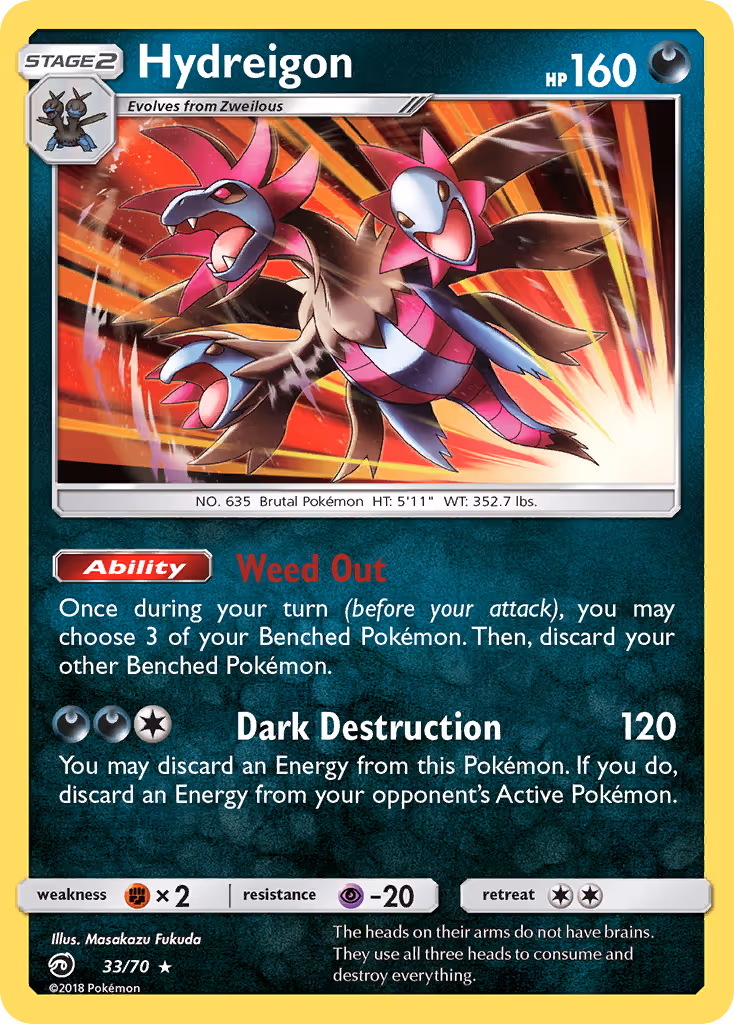 Hydreigon 33/70 Pokemon card