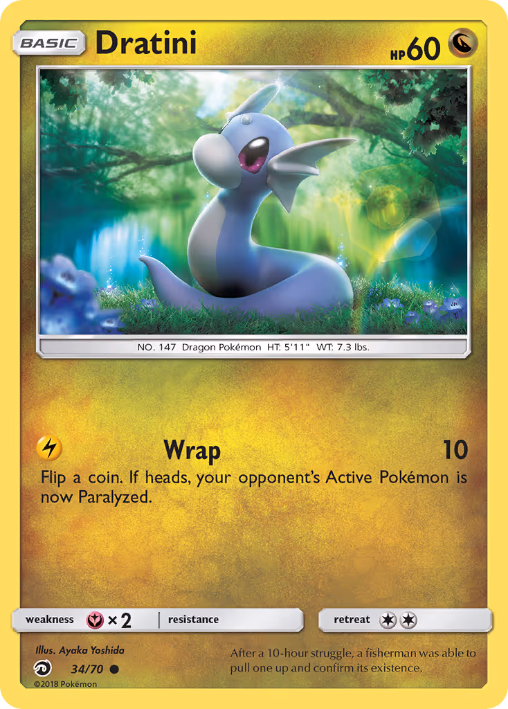 Dratini 34/70 Pokemon card