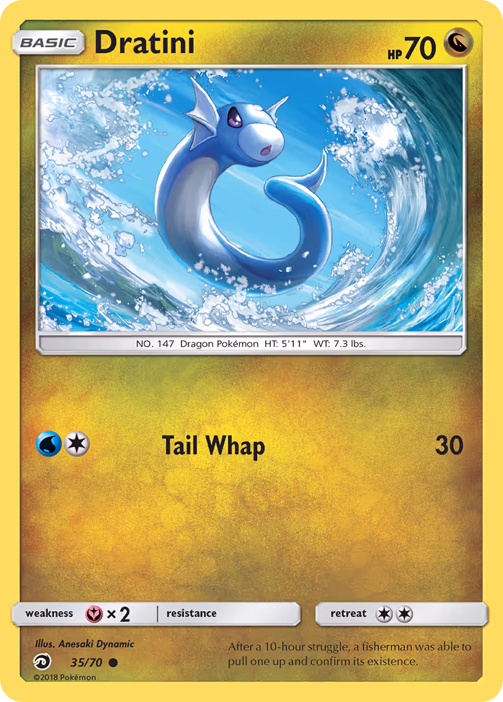 Dratini 35/70 Pokemon card