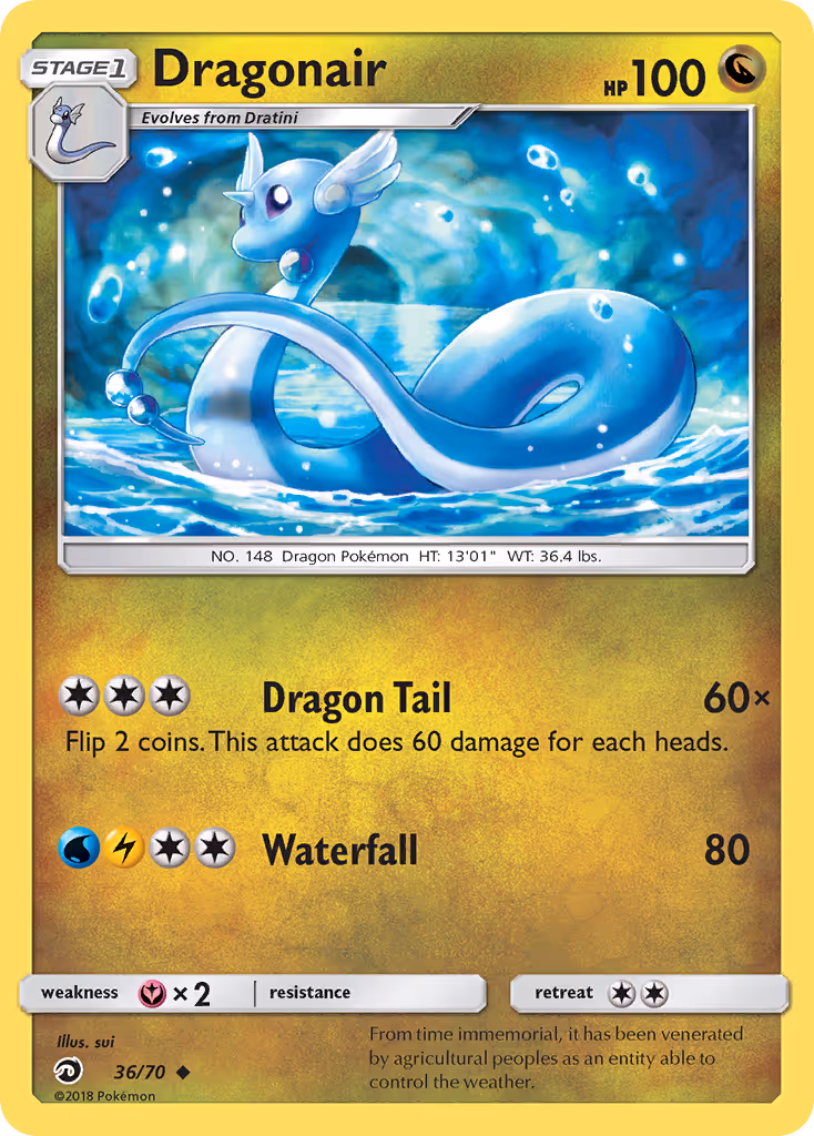 Dragonair 36/70 Pokemon card