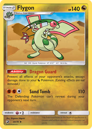 Flygon 39/70 Pokemon card