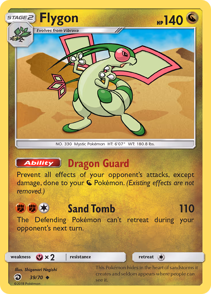 Flygon 39/70 Pokemon card