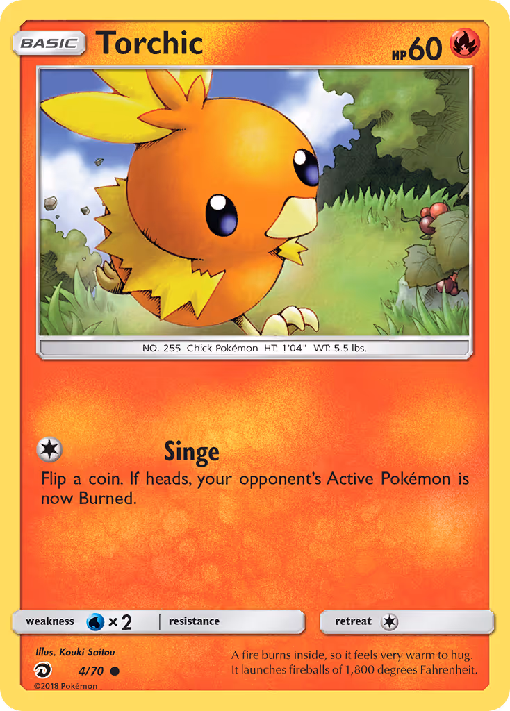 Torchic 4/70 Pokemon card