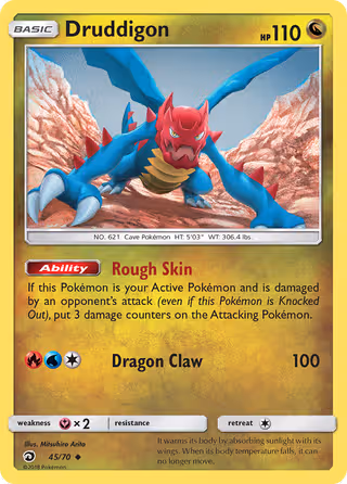 Druddigon 45/70 Pokemon card