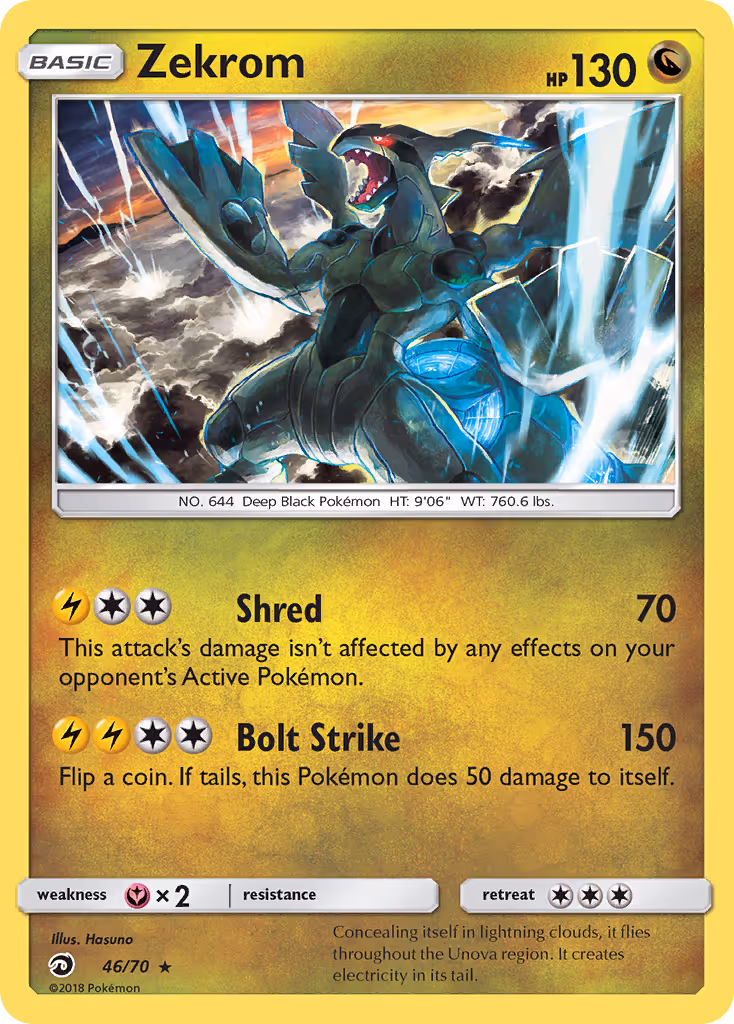 Zekrom 46/70 Pokemon card
