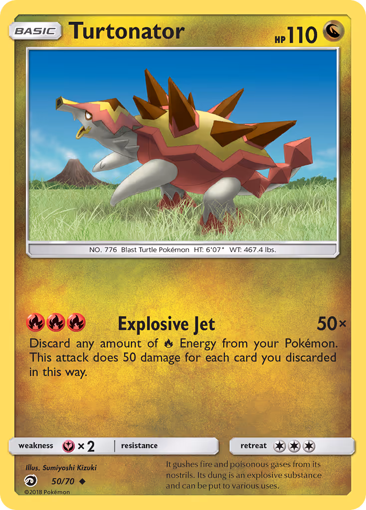 Turtonator 50/70 Pokemon card