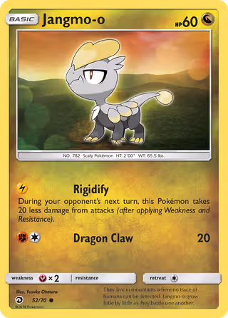 Jangmo-o 52/70 Pokemon card