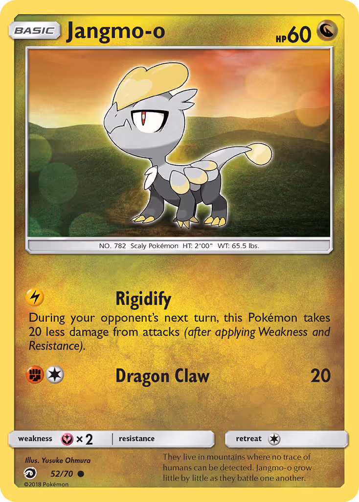 Jangmo-o 52/70 Pokemon card