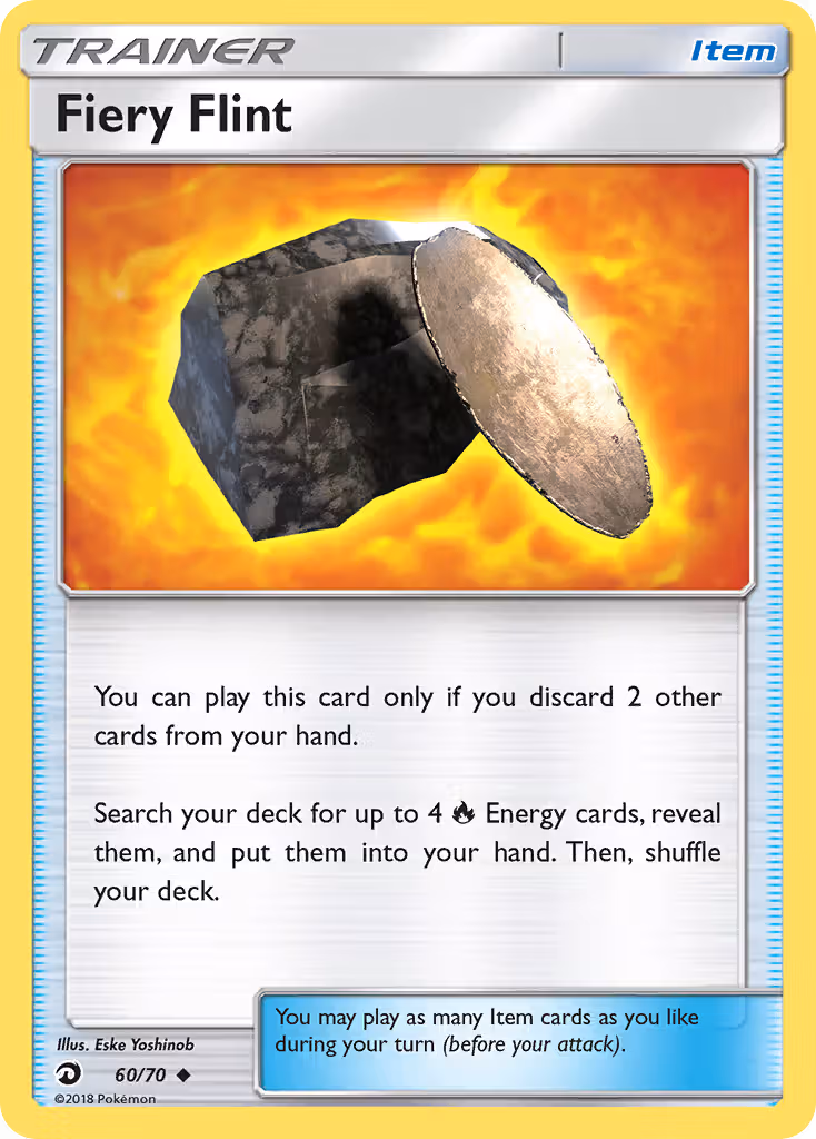 Fiery Flint 60/70 Pokemon card