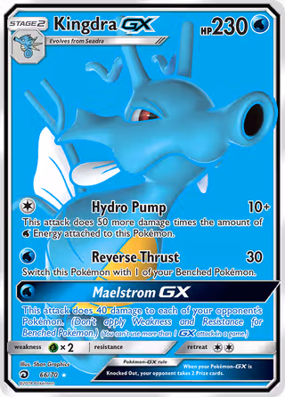 Kingdra GX 66/70 Pokemon card